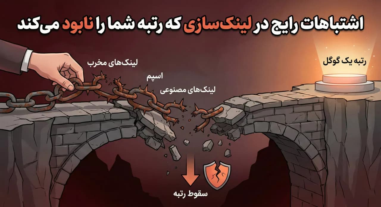 اشتباهات رایج در لینک‌سازی که رتبه شما را نابود می‌کند