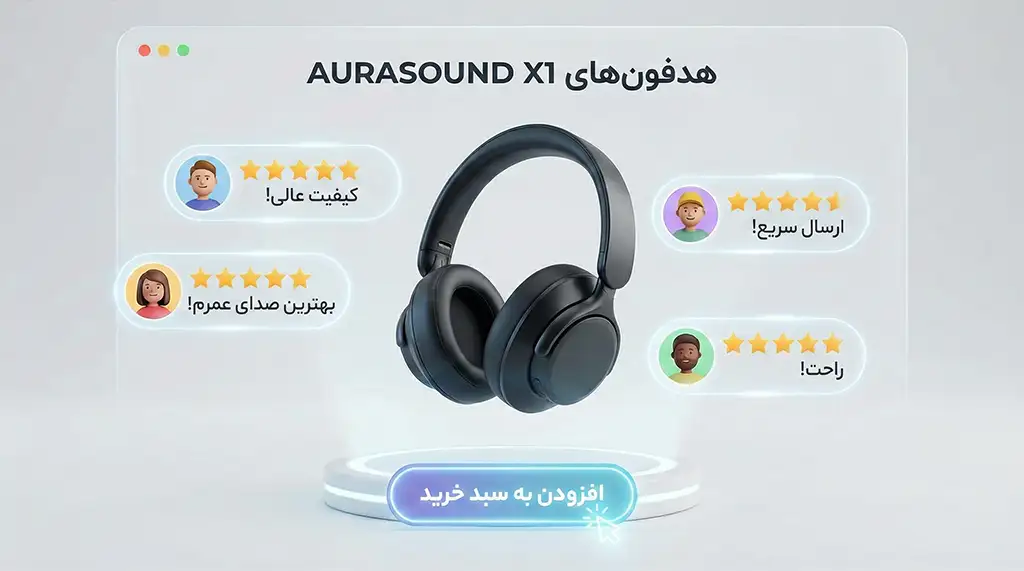 تأثیر نظرات مثبت مشتریان و امتیازهای ستاره‌ای در افزایش فروش محصول.